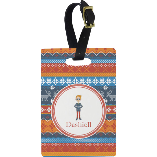 Custom Design Your Own Plastic Luggage Tag - Rectangular