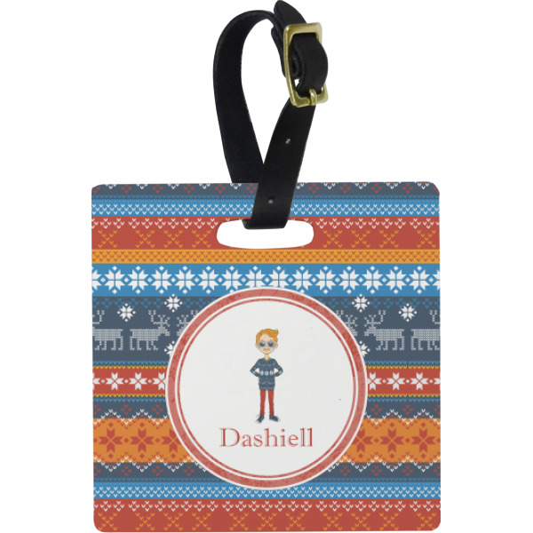 Custom Design - Personalized Square Luggage Tag