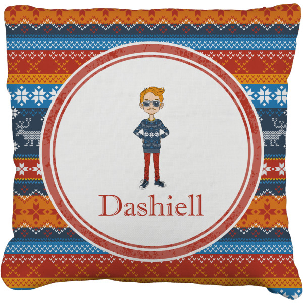 Custom Design Your Own Faux-Linen Throw Pillow