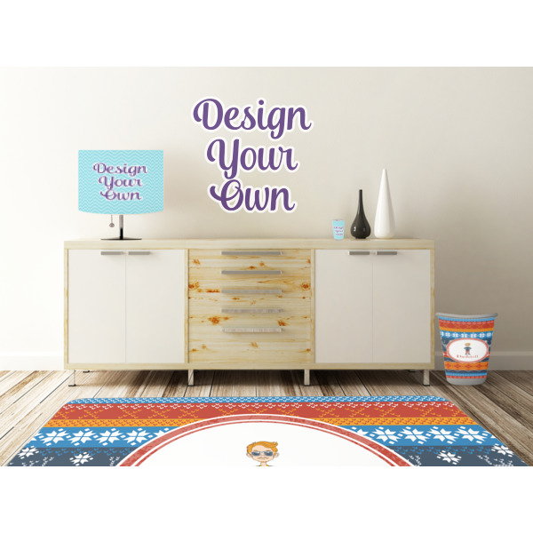 Custom Design - Wall Graphic Decal Wooden Desk