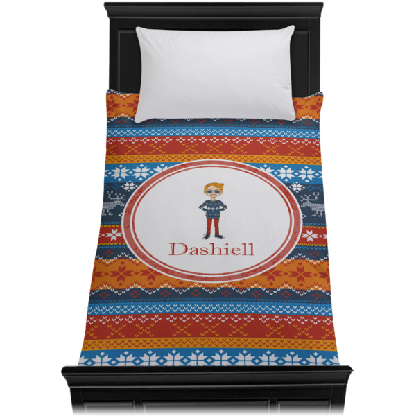 Custom Design - Duvet Cover - Twin XL - On Bed - No Prop