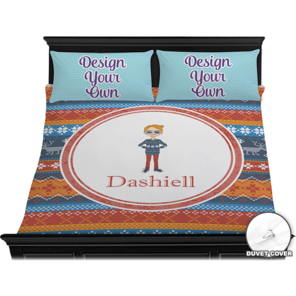 Custom Design - Bedding Set - King - Duvet - On Bed