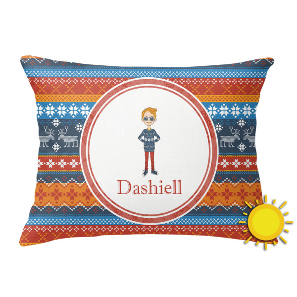 Custom Design Your Own Outdoor Throw Pillow - Rectangular