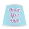 Custom Design - Poly Film Empire Lampshade - Front View