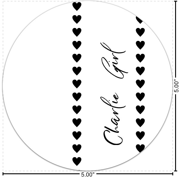 Custom Design Your Own Multipurpose Round Labels - 5"