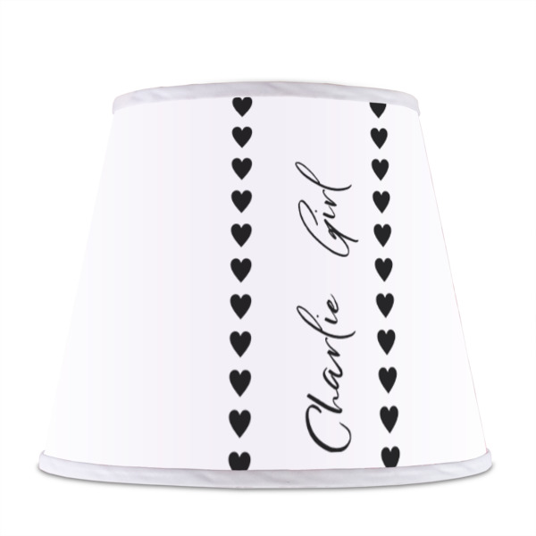 Custom Design - Poly Film Empire Lampshade - Front View