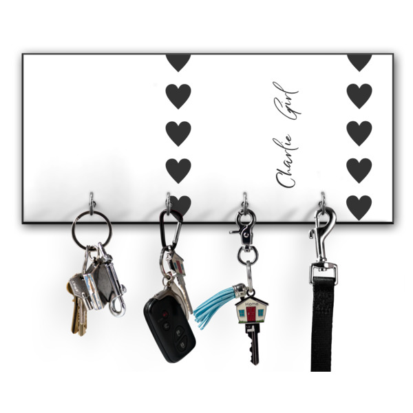 Custom Design Your Own Key Hanger w/ 4 Hooks