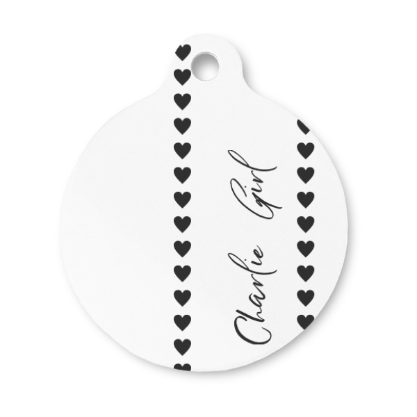 Custom Design Your Own Round Pet ID Tag - Small