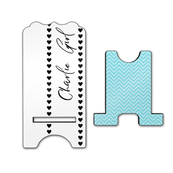 Custom Design - Stylized Phone Stand - Front & Back - Large