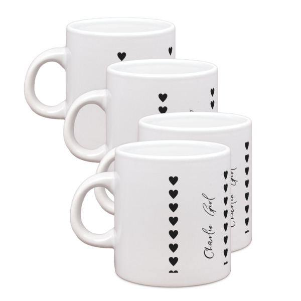 Custom Design Your Own Single Shot Espresso Cups - Set of 4