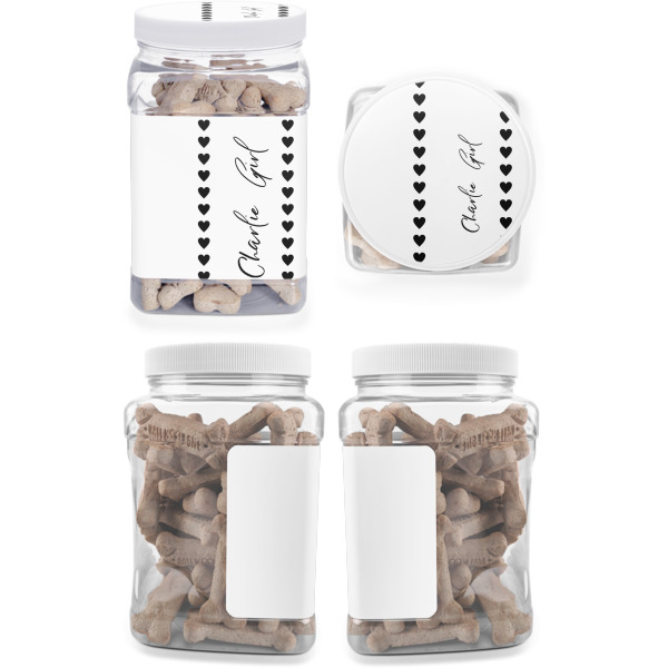 Custom Design - Pet Treat Jar - Multiple Angles