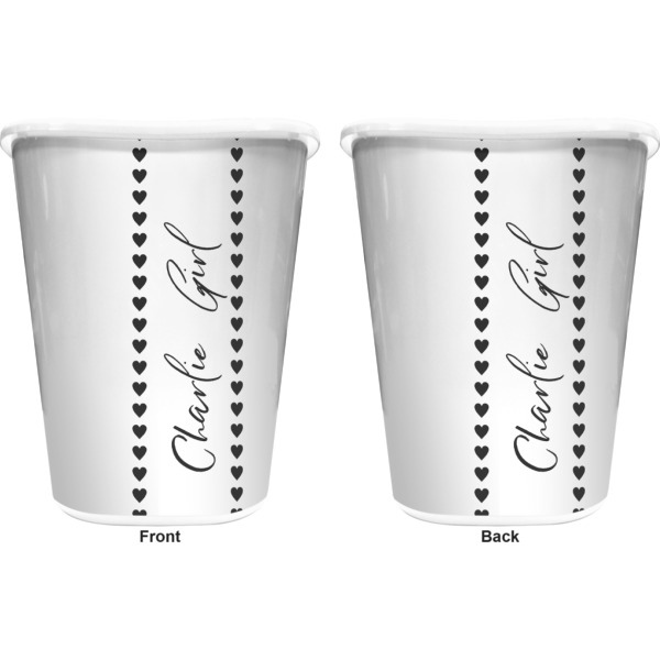 Custom Design - Waste Basket - White - Double Sided - Approval