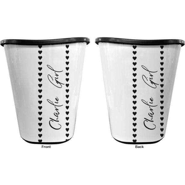 Custom Design - Waste Basket - Black - Double Sided - Approval