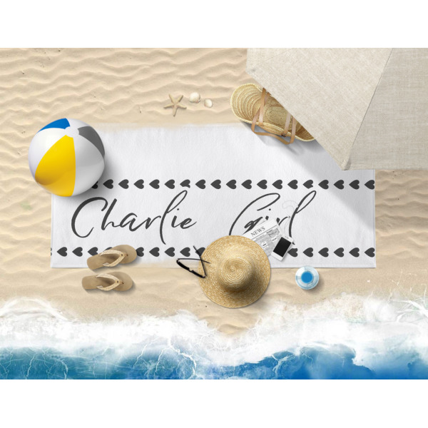 Custom Design - Beach Towel - Lifestyle on Beach