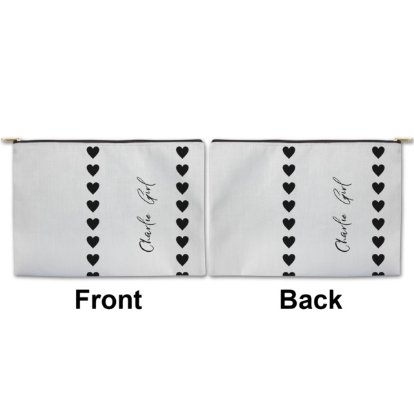 Custom Design - Large Zipper Pouch Approval (Front and Back)