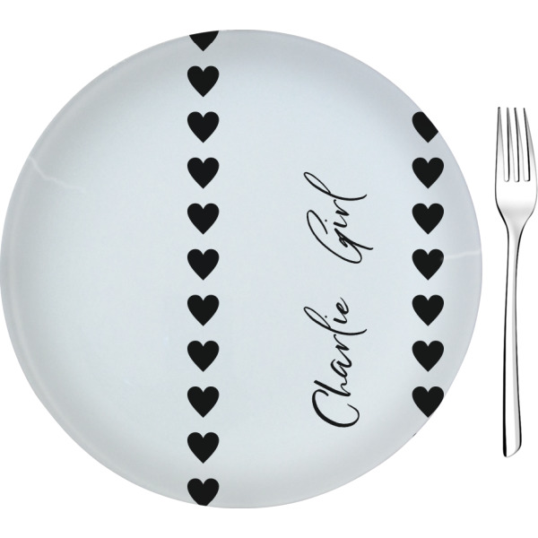 Custom Design Your Own 8" Glass Appetizer / Dessert Plate