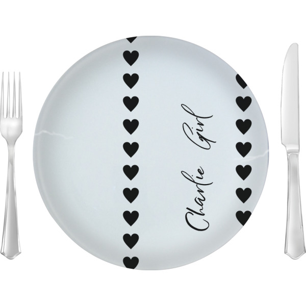 Custom Design Your Own 10" Glass Lunch / Dinner Plate