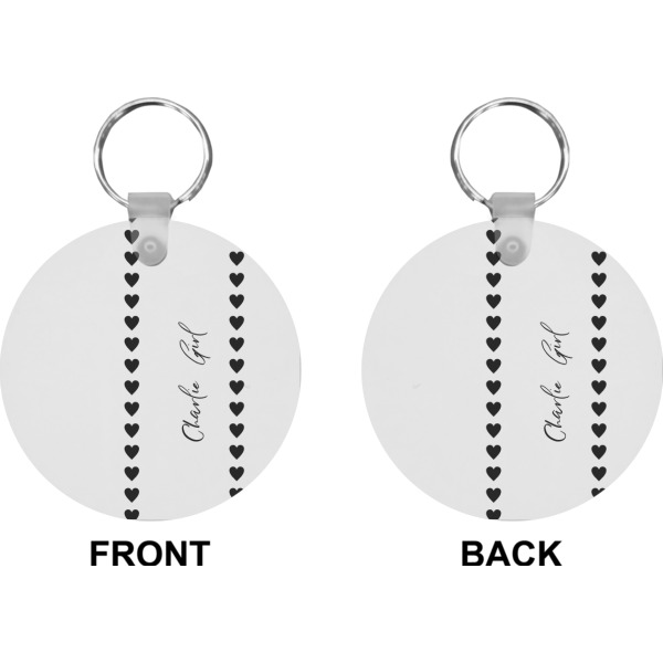 Custom Design - Circle Keychain (Front + Back)