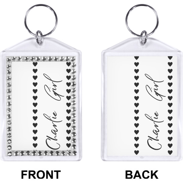 Custom Design - Bling Keychain (Front + Back)