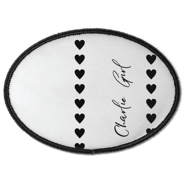 Custom Design - Iron On Patch - Oval - Front