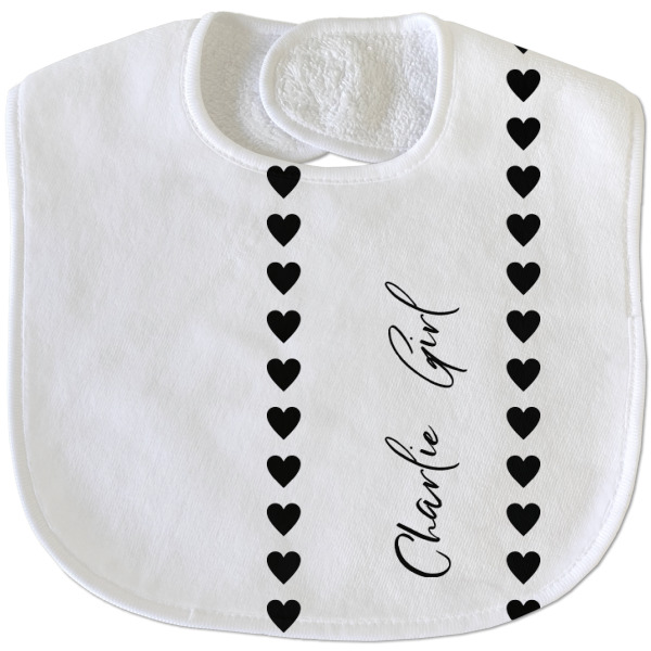 Custom Design - New Baby Bib - Closed and Folded