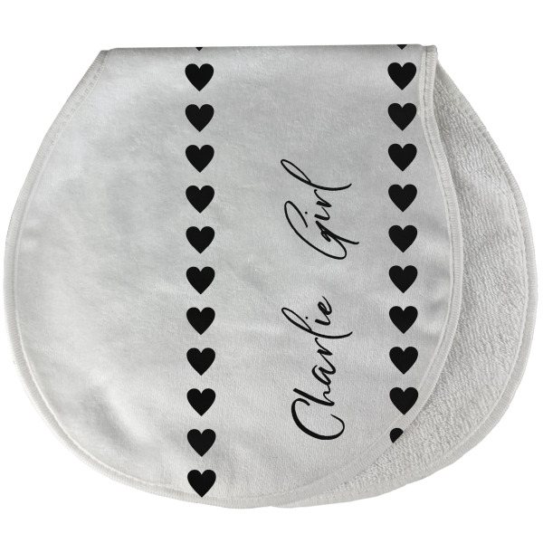 Custom Design - New Baby Burp Folded