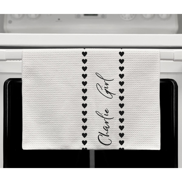 Custom Design - Waffle Weave Towel - Full Color Print - Lifestyle2 Image