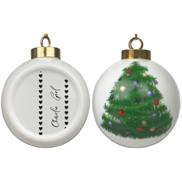 Custom Design - Ceramic Christmas Ornament - X-Mas Tree (APPROVAL)