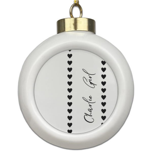 Custom Design Your Own Ceramic Ball Ornament