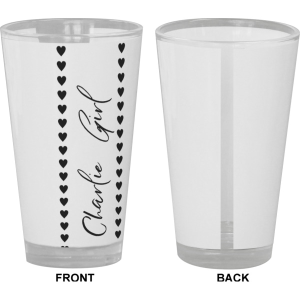 Custom Design - Pint Glass - Full Color - Front & Back Views