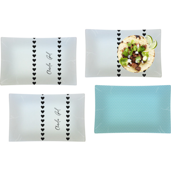 Custom Design - Set of Rectangular Dinner Plates
