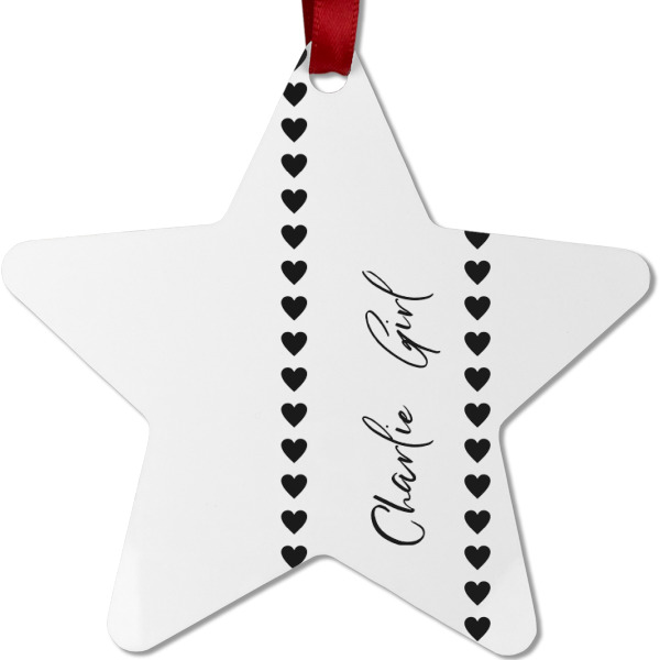 Custom Design - Metal Star Ornament - Front