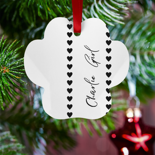 Custom Design - Metal Paw Ornament - Lifestyle