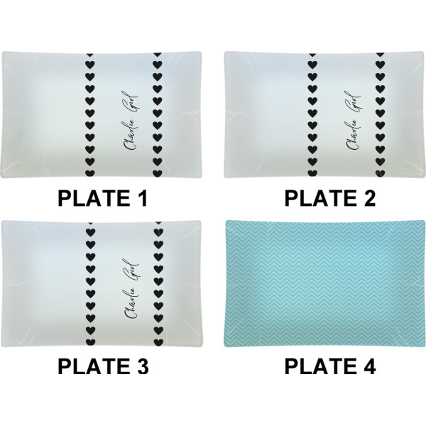 Custom Design - Set of Rectangular Dinner Plates (Approval)