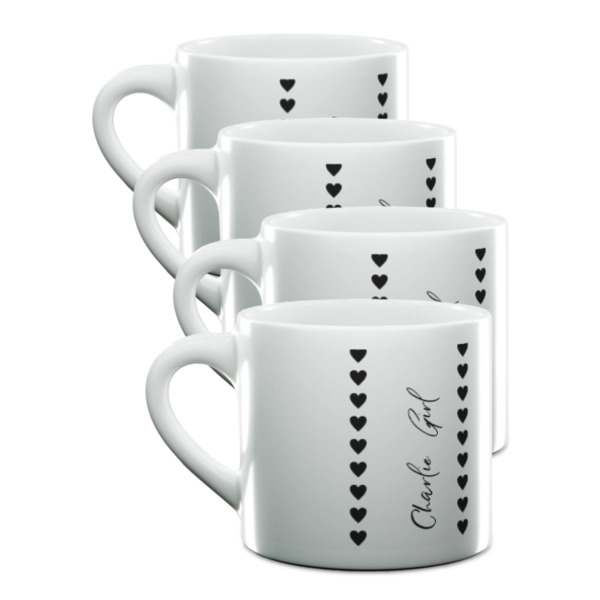 Custom Design Your Own Double Shot Espresso Cups - Set of 4