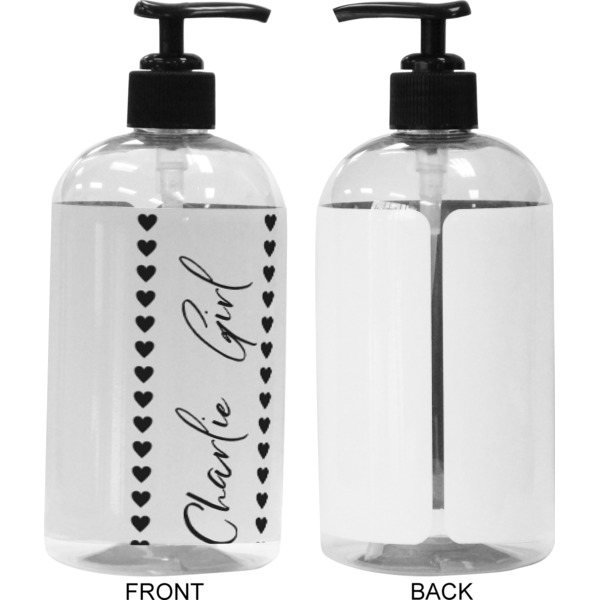 Custom Design - 16 oz Plastic Liquid Dispenser (Approval) - Black