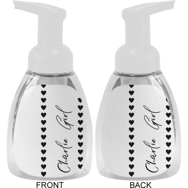 Custom Design - Foam Soap Bottle - White - Front & Back