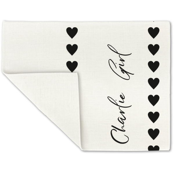 Custom Design - Linen Placemat - Folded Corner (single side)