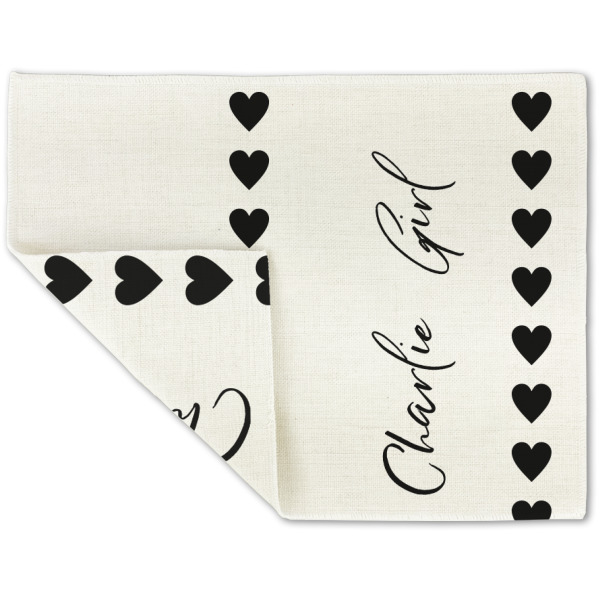 Custom Design - Linen Placemat - Folded Corner (double side)