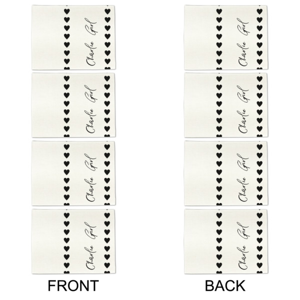 Custom Design - Linen Placemat - Double Sided - Approval - Set of 4