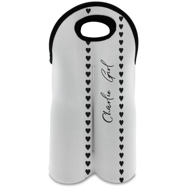 Custom Design Your Own Wine Tote Bag - 2 Bottles