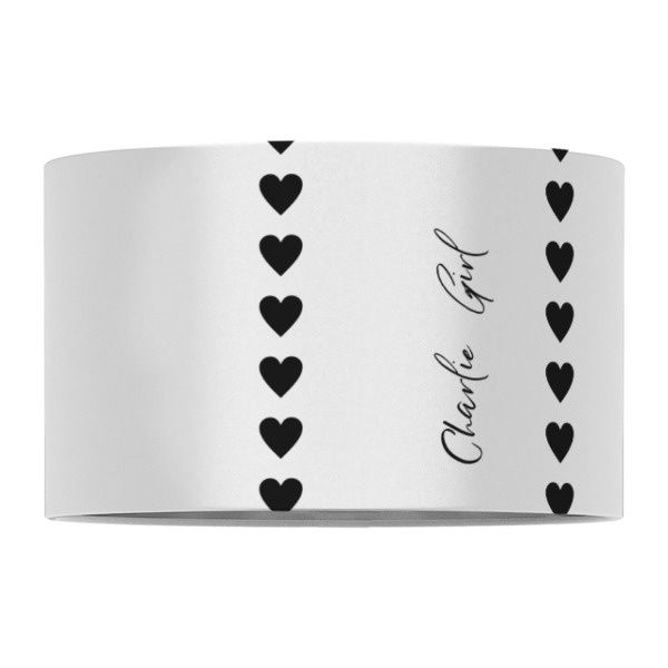 Custom Design - 12" Drum Lampshade - FRONT (Fabric)