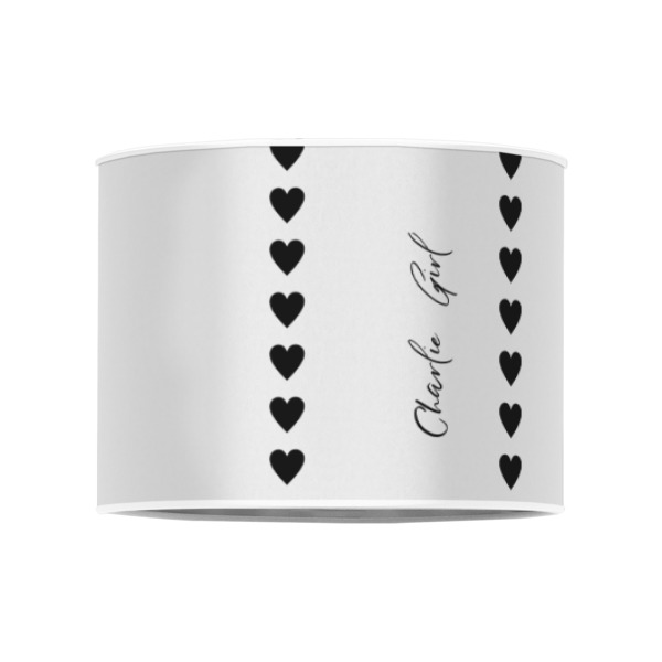 Custom Design - 8" Drum Lampshade - FRONT (Poly Film)