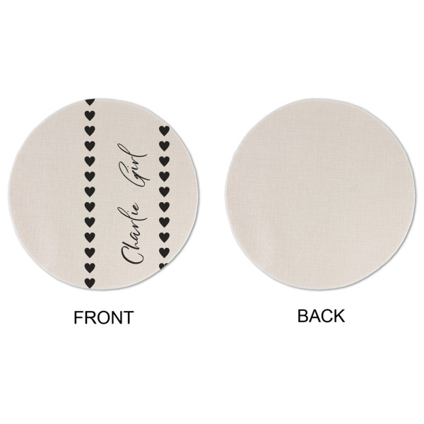 Custom Design - Round Linen Placemats - APPROVAL (single sided)