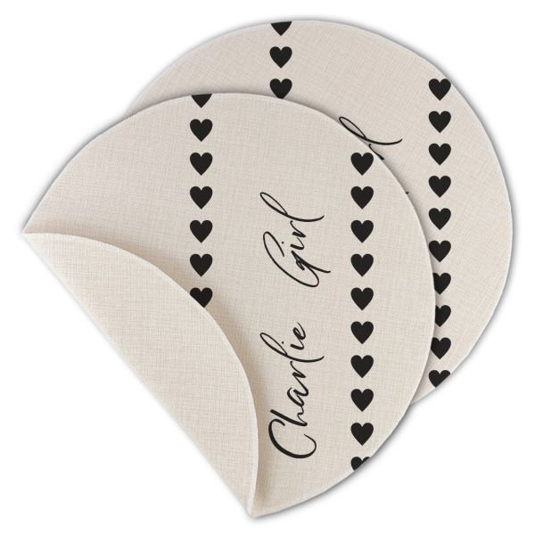 Custom Design - Round Linen Placemats - MAIN (Single Sided)