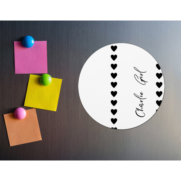 Custom Design - Round Fridge Magnet - LIFESTYLE