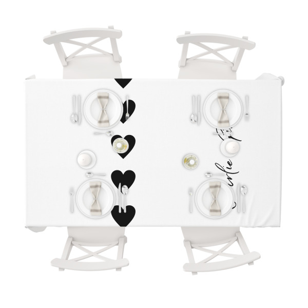 Custom Design - Tablecloths (58"x102") - TOP VIEW (with plates)