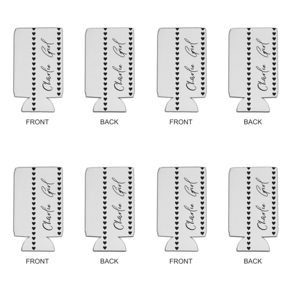 Custom Design - Can Cooler - 16oz - Set of 4 - Front & Back
