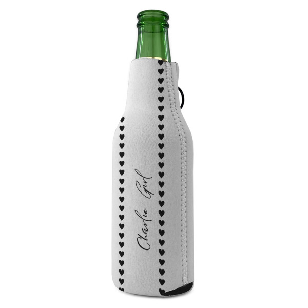 Custom Design - Zipper Bottle Cooler - ANGLE (bottle)
