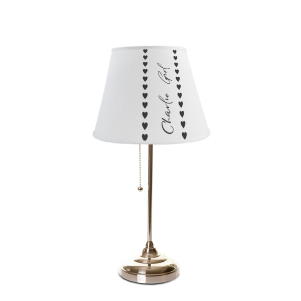 Custom Design - Poly Film Empire Lampshade - On Stand